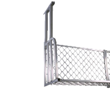 New Age 1373Cl Boat Rack L Type Ceiling Mount 72" Tube & Ampli-Mesh Aluminum Construction
