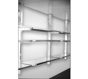 New Age 95633 Common Upright for Wall Mount Cantilever 96" Locking Tabs Spaced On 12" Centers