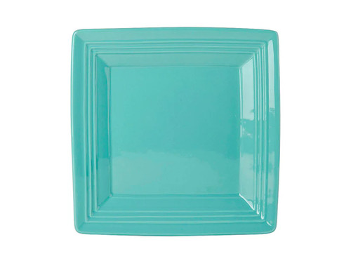 Tuxton CIH-0845 Ceramic Island Blue Square Plate (1 Dozen)