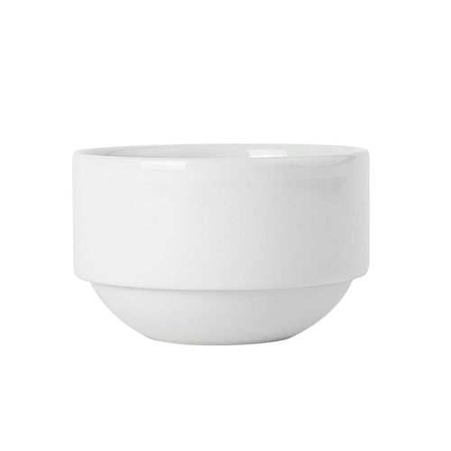 Tuxton ALB-100 3-7/8" 10 Oz. Porcelain Porcelain White Round Bouillon Bowl (3 Dozen Per Case)