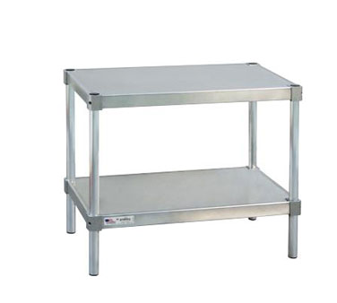 New Age 22048ES36P 48"W x 20"D x 36"H 400 Lbs. Aluminum Stationary Equipment Stand with Undershelf