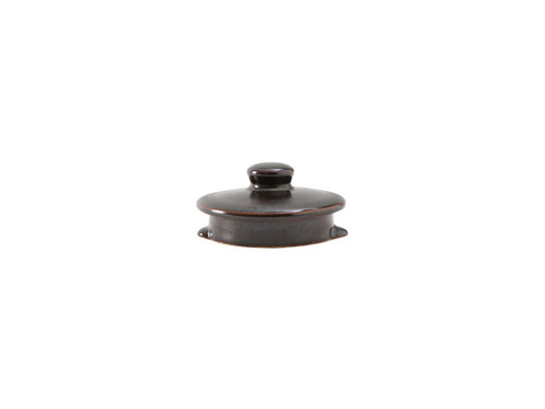 Tuxton GZL-103L China Cover/ Lid 0" Lava - 1 Dozen Per Case (1 Dozen)