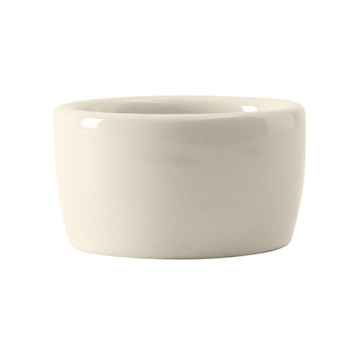 Tuxton BEX-0203 2-1/2" 2 Oz. Ceramic White/Eggshell Round Ramekin/Cheese Pipkin (4 Dozen Per Case)