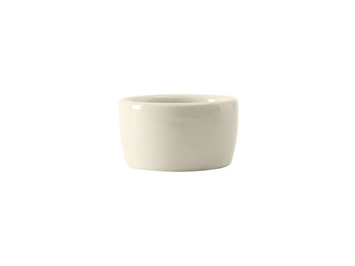 Tuxton BEX-0203 2-1/2" 2 Oz. Ceramic White/Eggshell Round Ramekin/Cheese Pipkin (4 Dozen Per Case)