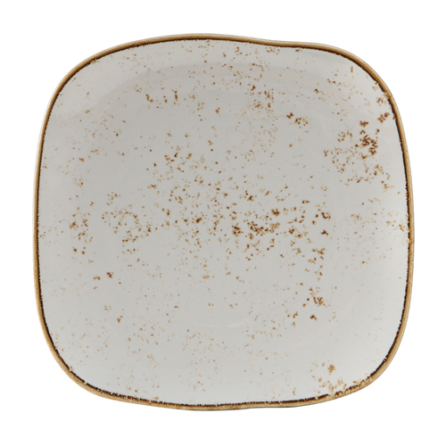 Tuxton GGA-502 Ceramic Agave Square Plate (1 Dozen)