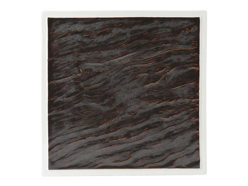 Tuxton GKP-502 10" China Lava/Porcelain White Square Plate (6 Each Per Case)