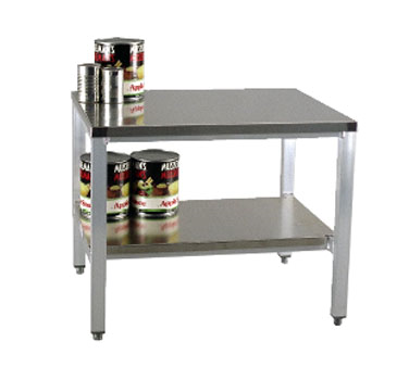 New Age 24ESA29 1000 lbs. Capacity 24"W x 29"D x 24"H Open Base Aluminum Equipment Stand