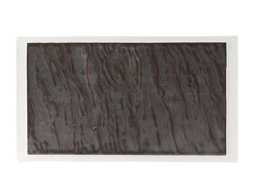 Tuxton GKP-553 China Lava/Porcelain White Rectangular Plate (6 Each Per Case)