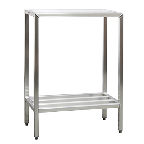 New Age 1028 H.D. Series Shelving Unit 2-Tier 72"W 1500 Lbs. Shelf Capacity All Welded 1-1/2" Aluminum Tube Construction