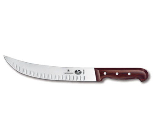 Victorinox Swiss Army 5.7320.25 10" Granton Edge Cimeter Knife with Rosewood Handle