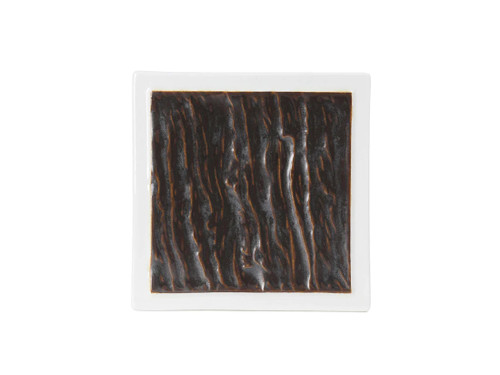 Tuxton GKP-500 China Lava/Porcelain White Square Plate (1 Dozen)