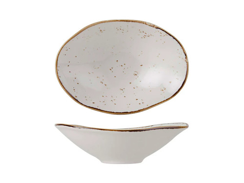 Tuxton GGA-402 11-1/2 Oz. Porcelain Agave Oval Capistrano Bowl (1 Dozen)