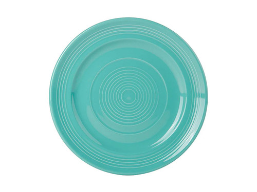 Tuxton CIA-090 9" Ceramic Island Blue Round Plate (2 Dozen Per Case)
