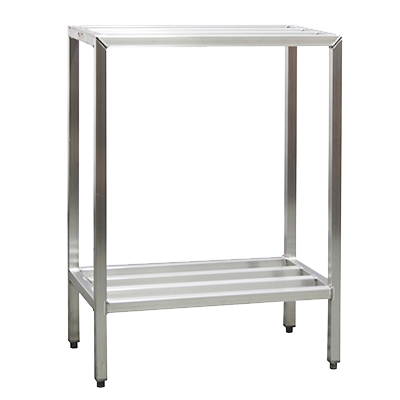 New Age 1022 H.D. Series Shelving Unit 2-Tier 48"W 1500 Lbs. Shelf Capacity All Welded 1-1/2" Aluminum Tube Construction