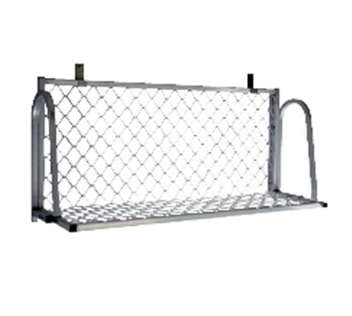 New Age 1372W Boat Rack Wall Mount 60"W Tube & Ampli-Mesh Aluminum Construction