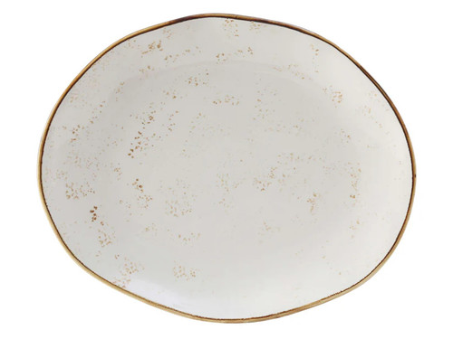 Tuxton GGA-023 Porcelain Agave Free form Platter (1 Dozen)