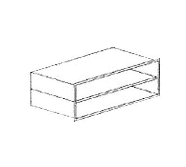 Piper Products ROU-74 Open Understorage with Shelf