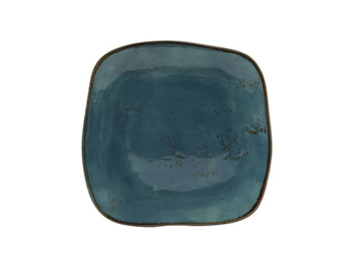 Tuxton GGE-500 Porcelain Azure Square Plate (1 Dozen)