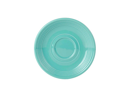 Tuxton CIE-060 6" Ceramic Island Blue Round Saucer (2 Dozen Per Case)