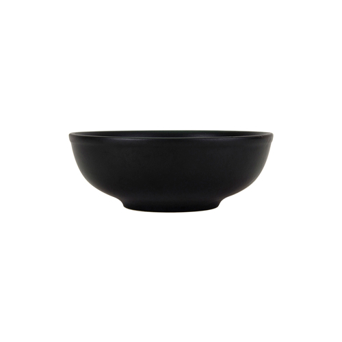 Tuxton VBB-5203 8-1/2" 58 Oz. Porcelain Mattle Black Round Menudo/Salad/Pasta Bowl (1 Dozen)