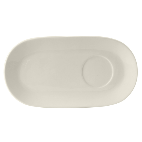 Tuxton AMU-561 Ceramic Matte Black Oval / Oblong Platter (2 Dozen Per Case)
