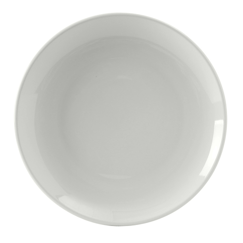 Tuxton VPA-121 12-1/8" Porcelain Porcelain White Round Plate (1 Dozen)