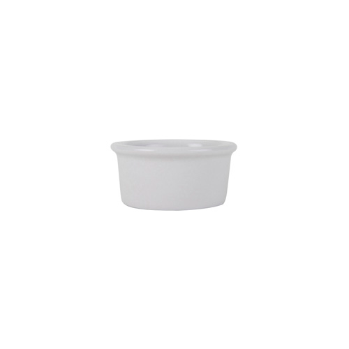 Tuxton BPX-025 3" 2-1/2 Oz. Porcelain Porcelain White Round Ramekin (4 Dozen Per Case)