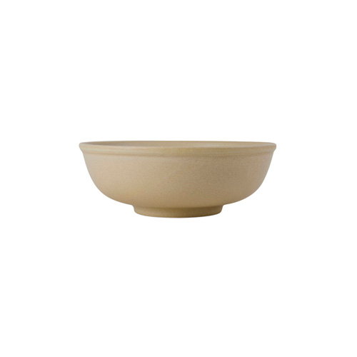 Tuxton VYB-3503 7-5/8" 35 Oz. Porcelain Matte Beige Round Menudo Bowl (1 Dozen)