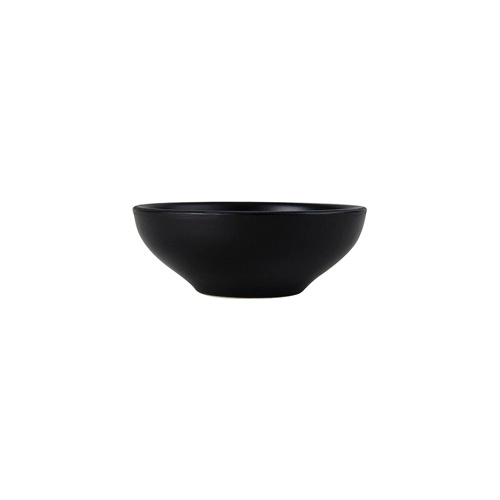 Tuxton VBB-150A 5-3/4" 15 Oz. Porcelain Matte Black Round Soup/Salad Bowl (3 Dozen Per Case)