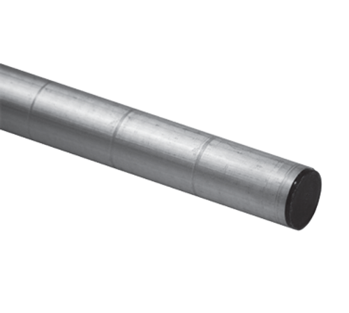 New Age 60P Post 60"H Marked in 2" Increments Aluminum Finish