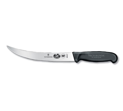 Victorinox Swiss Army 5.7203.20-X2 8" Black Breaking Knife with Fibrox Handle