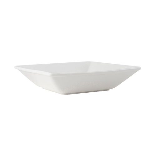 Tuxton ABU-532 38 Oz. Ceramic Pearl White Square Bowl (1 Dozen)