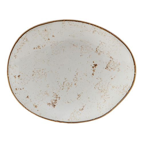Tuxton GGA-652 Porcelain Agave Free form Plate (1 Dozen)
