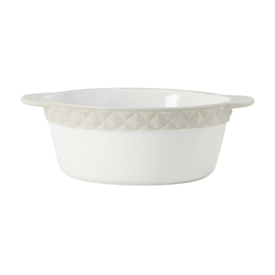 Tuxton EAU-301 12" 3-1/2 qt Porcelain Round Casserole Dish (2 Each Per Case)