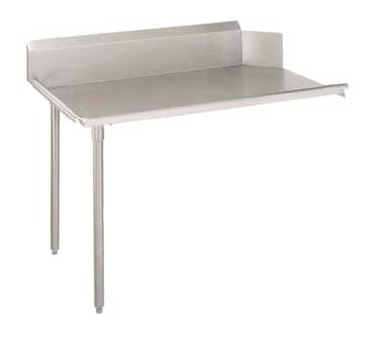 John Boos EDTC8-S30-L72 Straight Design Dishtable clean Straight Design 72"W x 30"D x 44"H Overall Size for Right-to-Left Operation 10" boxed Backsplash