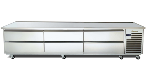 Traulsen TE110HT 110"W Six Drawer Spec-Line Refrigerated Equipment Stand