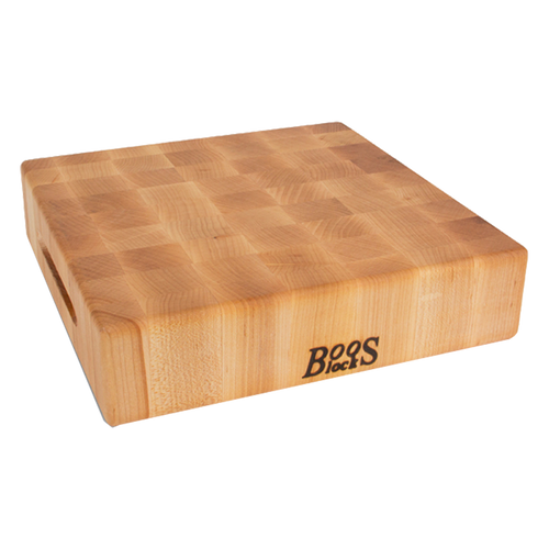 John Boos CCB2418-225 24"W x 18"D x 2-1/4" Boos Block Cream Finish with Beeswax Chinese Chopping Block