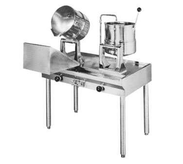 Groen MS4371 (2) 20 Quart 2/3 Jacket Direct Steam Kettle Cabinet Assembly