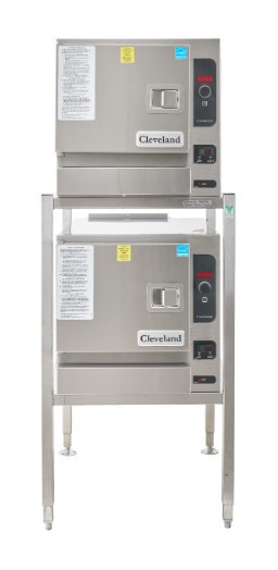 Cleveland (2) 22CGT33.1 3 Pan Convection Steamer - (2) 32,000 BTU