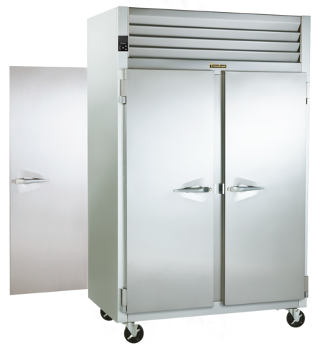 Traulsen RHT232NPUT-HHS 52.13"W Two-Section Solid Door Pass-Thru Spec-Line Refrigerator