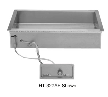 Wells HT-227AF Stainless Steel (2) 4/3 Size 12" x 27" Bain Marie Style Heated Tank