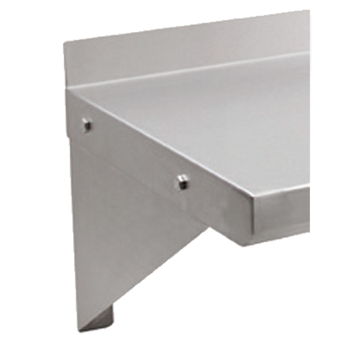 John Boos BHS12BKR-16/304 Wall Shelf Support Bracket 16/300 Stainless Steel Construction