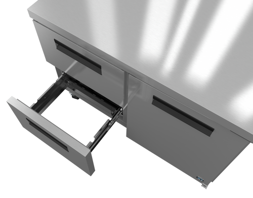 Hoshizaki UR48B-D2 48"W Two-Section Reach-In Steelheart Series Undercounter Refrigerator