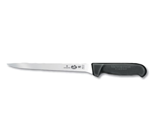 Victorinox Swiss Army 5.3763.20 8" Black Boning Knife with Fibrox Pro handle