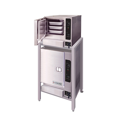 Cleveland (2) 22CGT63.1 9 Pan Convection Steamer - (2) 32,000 BTU