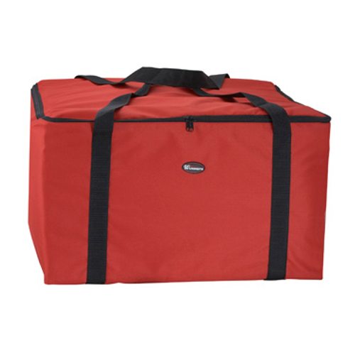 Winco BGDV-22 22" x 22" x 12"H Red Food Delivery Bag