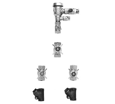 Fisher 29475 1/2" NPT Female Connections Exposed Piping Reel Rinse Installation Kit