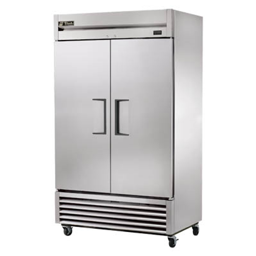 True T-43-HC 47" W Two-Section Stainless Steel Door Reach-In Refrigerator