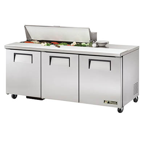 True TSSU-72-12-HC 72.38" W Three-Section Three Door Sandwich/Salad Unit