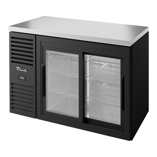 True TBR48-RISZ1-L-B-11-1 48"W Two-Section Glass Door Refrigerated Back Bar Cooler
